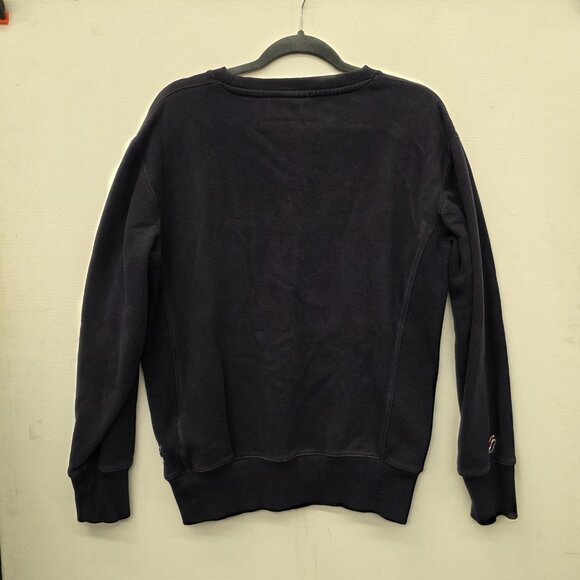 Superdry ​Logo Cotton Pullover Sweatshirt Navy Blue Men's Size Small - Picture 2 of 10